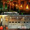 42ft 15 LED Lights Outdoor Solar String Lights,Solar Flame String Lights (Warm White)